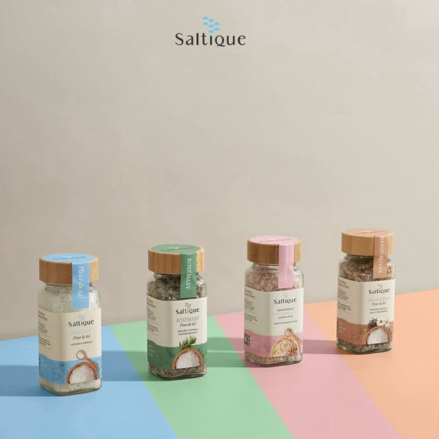 [ลด 20.- CODE : SALTIQUE]Saltique ดอกเกลือพรีเมียม 4 รส – Rosemary / Garlic Pepper / Himalayan Pink Salt Blend /Original