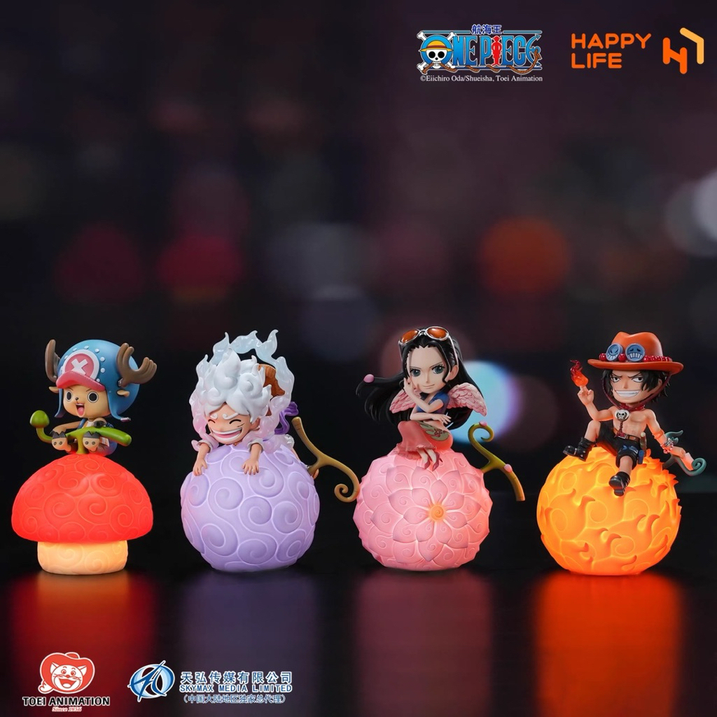 (พร้อมส่ง) โคมไฟ วันพีช One Piece Happy Life Night Lamp ลิขสิทธิ์แท้
