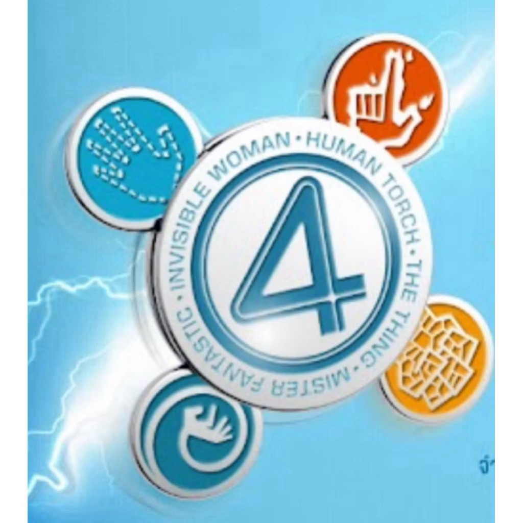 (ทักลด50%)พร้อมส่ง แท้ Pin Fantastic 4 : First Step แฟนทาสติกโฟร์ จุดเริ่มต้นปฐมบทใหม่ ลิขสิทธิ์แท้จ