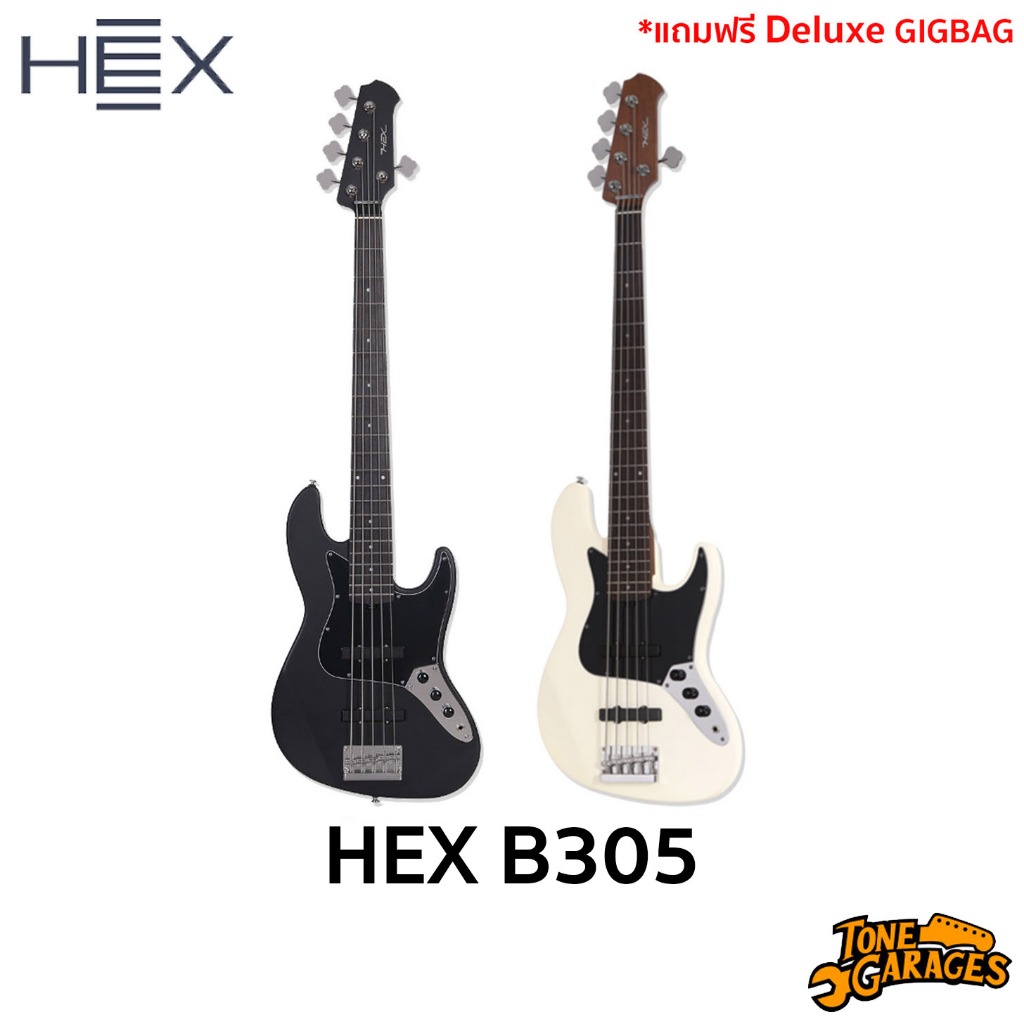 HEX B305 5-String Bass Satin Finish with Deluxe Gigbag