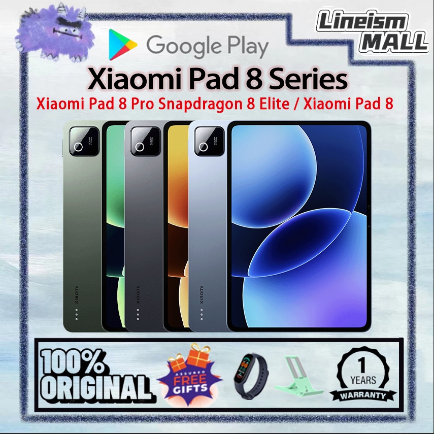 Xiaomi Pad 8 Pro Snapdragon 8 Elite Xiaomi Pad 8 Snapdragon 8s Gen 4 11.2" 9200mAh | สนับสนุน Google