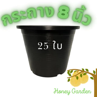 กระถาง 8 นิ้ว กระถางพลาสติก กระถางต้นไม้