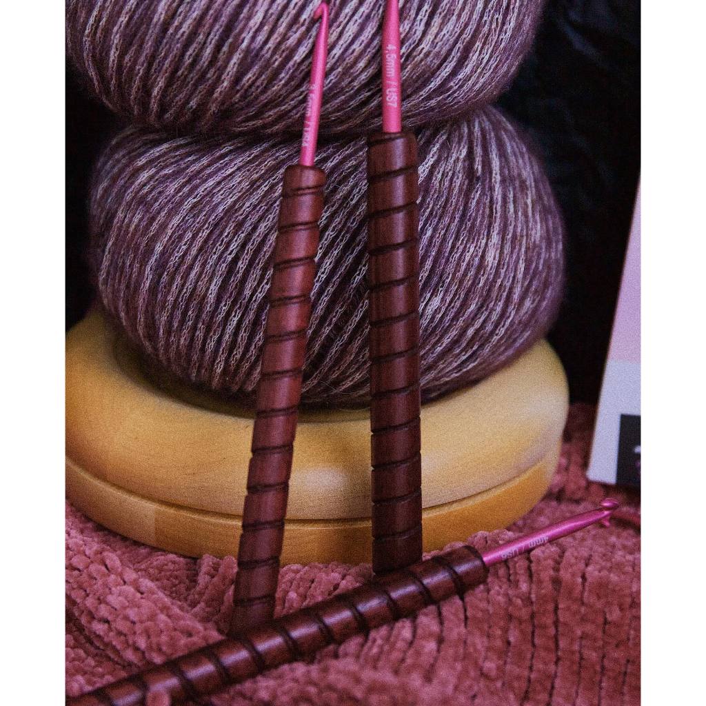 addi Unicorn Purpleheart Crochet Hook เข็มโครเชต์ ด้ามไม้ Amaranth แท้ จากเยอรมนี 🇩🇪 (597-2) - รูปที่ 7