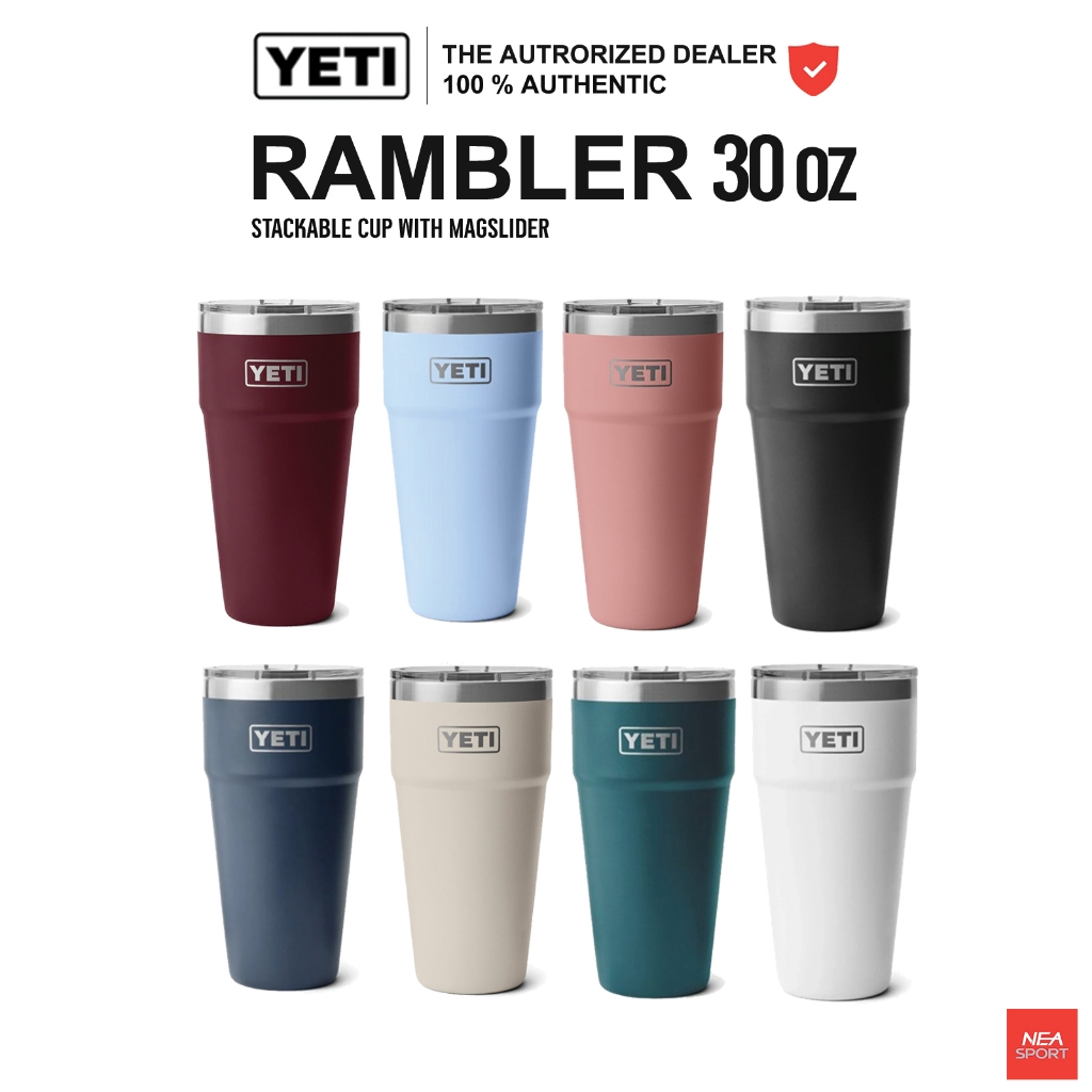 [คุณภาพมาก่อน] YETI RAMBLER CUP WITH MAGSLIDER LID 30 OZ แก้วเยติ เก็บความเย็น STACKABLE 30