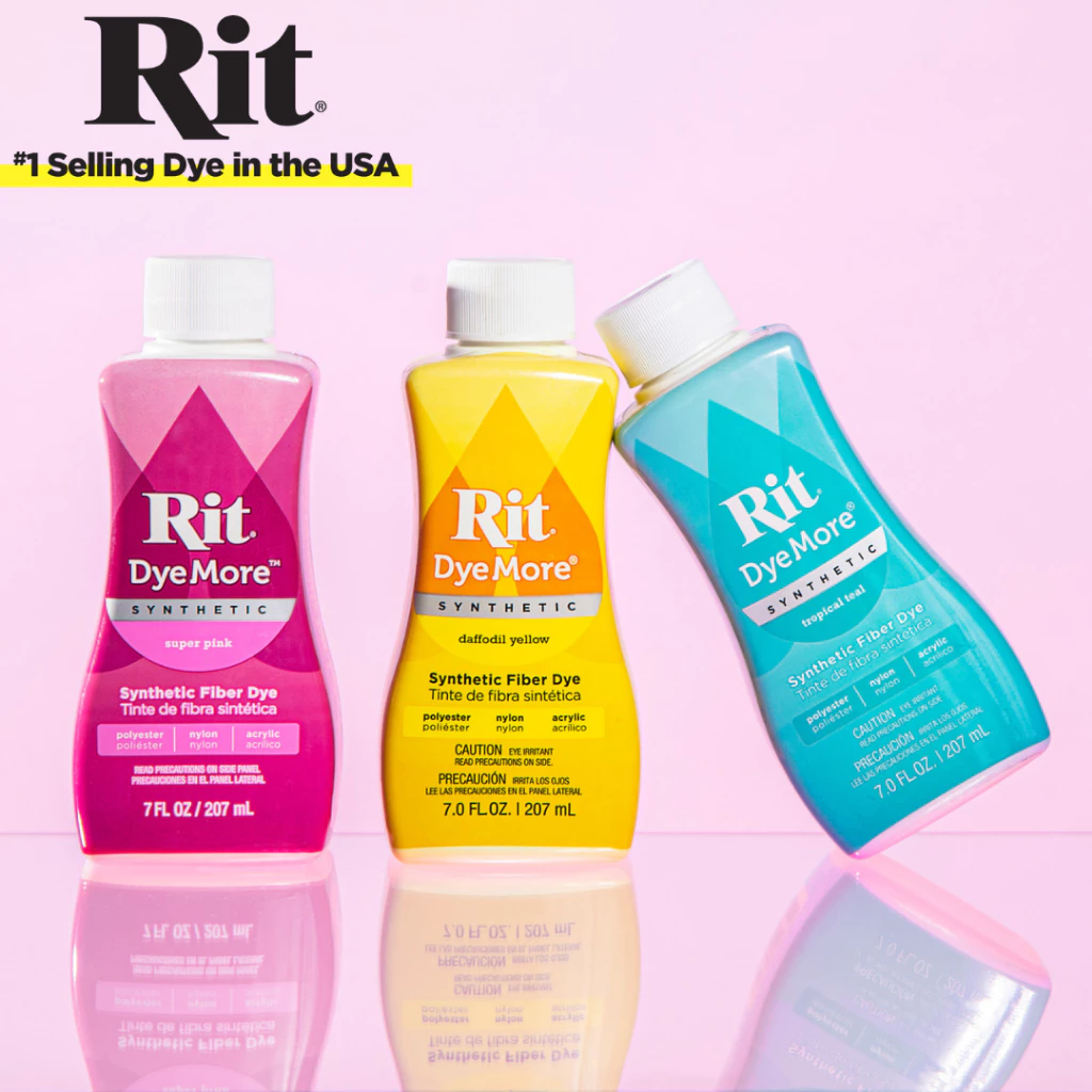 Rit DyeMore Synthetic Fiber Dye 207ml – สีย้อมผ้าโพลีเอสเตอร์และใยสังเคราะห์ สีสดชัด ติดทนนาน ใช้งานง่าย Made in USA 🇺🇸