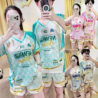 ( Mset30 ) ชุดเซท NY เมืองไทย onair 5สี ชุดเซทกีฬา พลัสไซส์