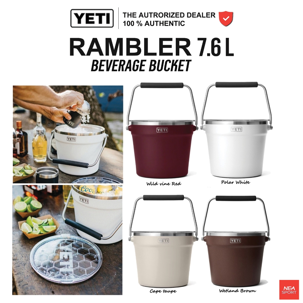 [ไอเทมยอดฮิต] YETI RAMBLER BEVERAGE BUCKET ถังน้ำ เก็บอุณหภูมิ เยติ ลิขสิทธิ์แท้