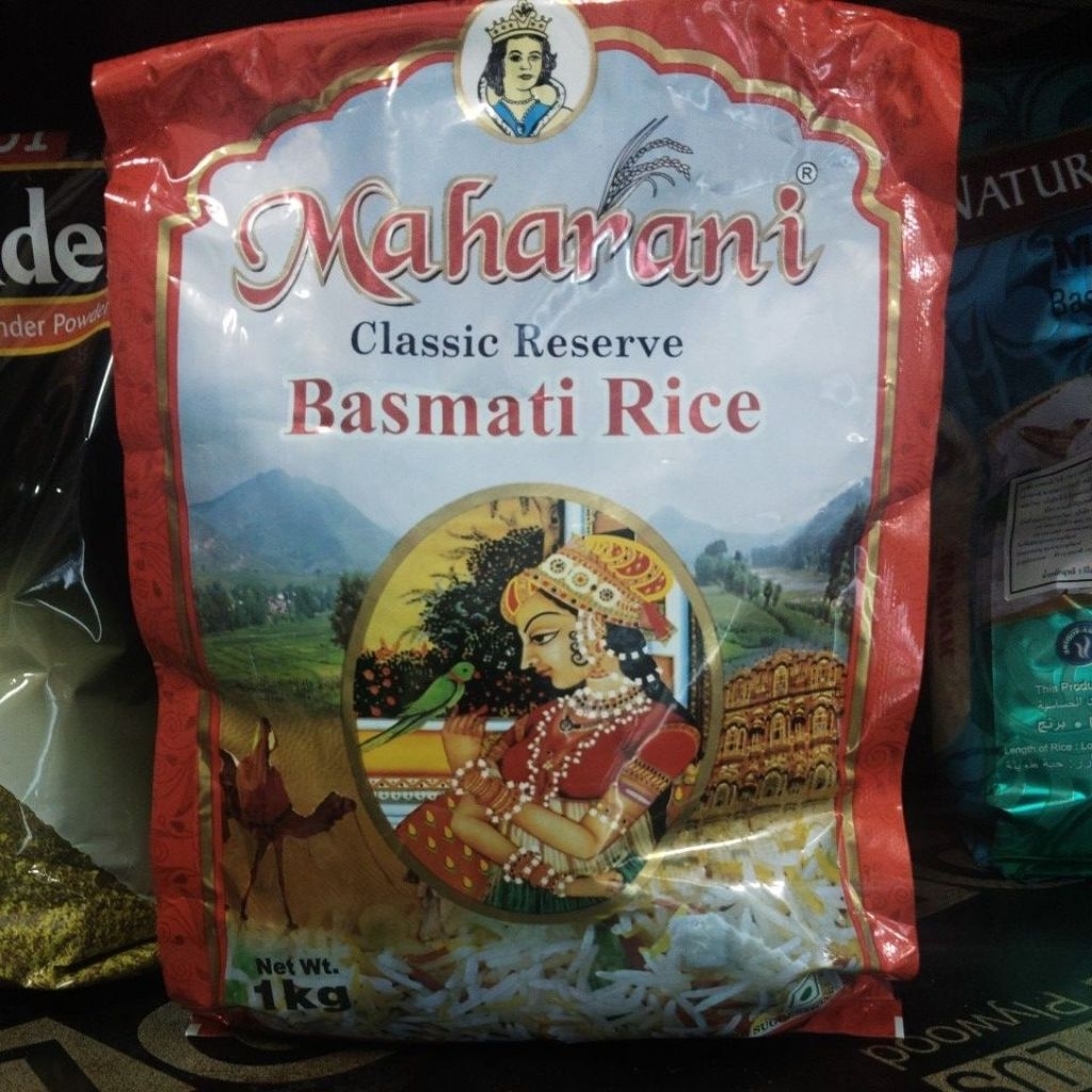 Maharani classic  Reserve Basmati Rice (ข้าวบาสมติ) จากอินเดีย 1kg