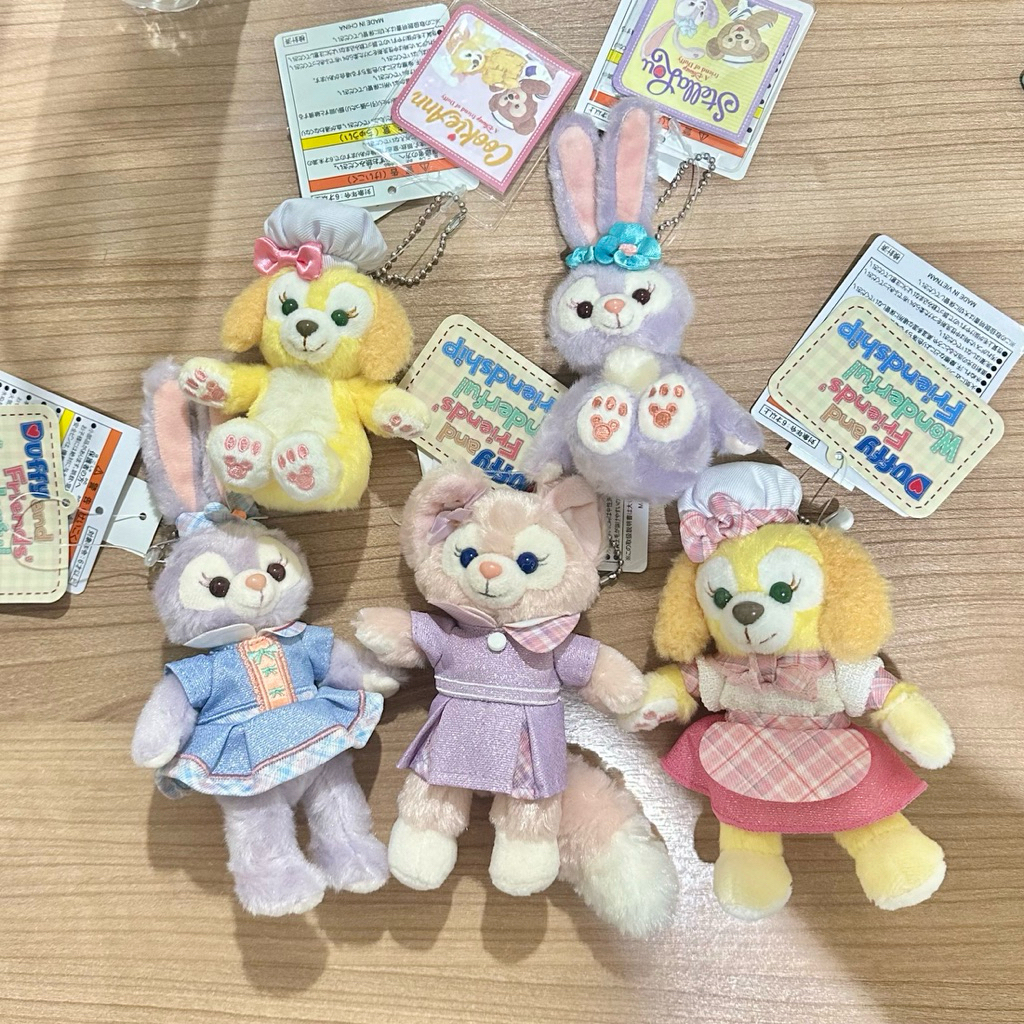 ☁️แท้/ส่งด่วน🌷พวงกุญแจDuffy and friends Wonderful Friendship ป้าย🇯🇵