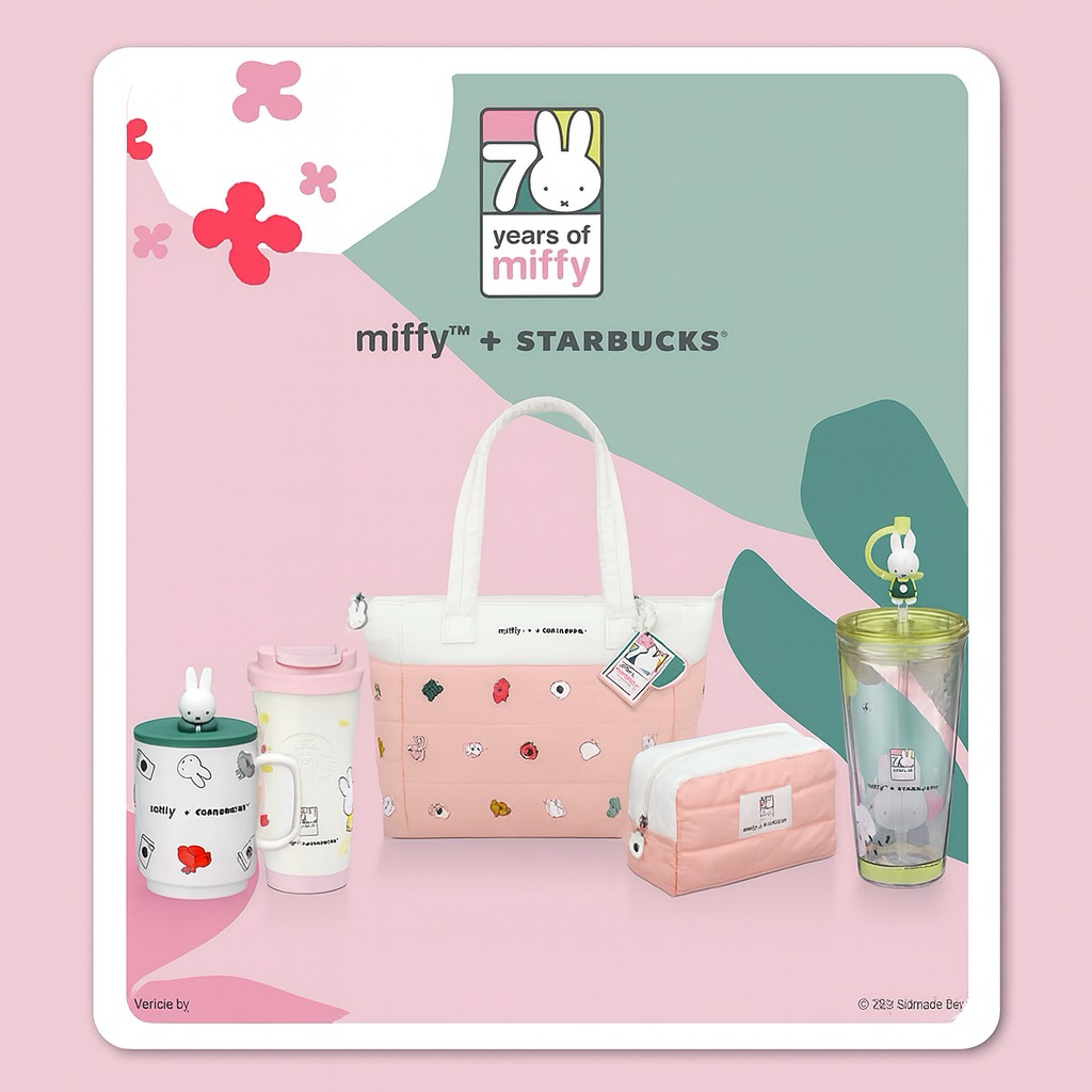 💯%Starbucks miffy™ + Starbucks® Collection 2025 จำหน่ายแต่ของแท้จาก Shops ทุกชิ้น แก้วสตาร์บักส์ Cups