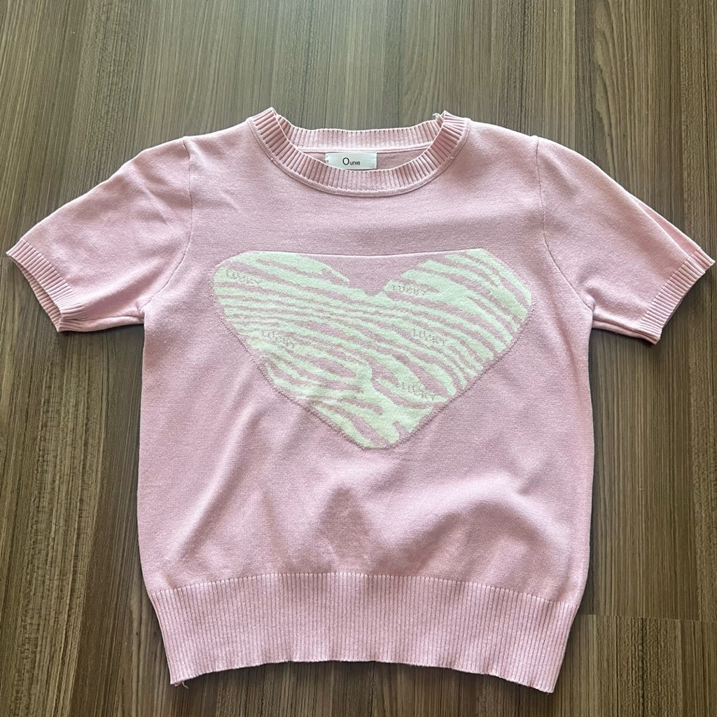 เสื้อครอปไหมพรมเกาหลี แบรนด์ Ounie