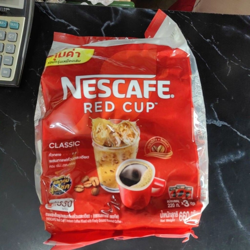 กาแฟเรดคัพ 660ml. แพ็ค3 *220ml. เนสกาแฟ