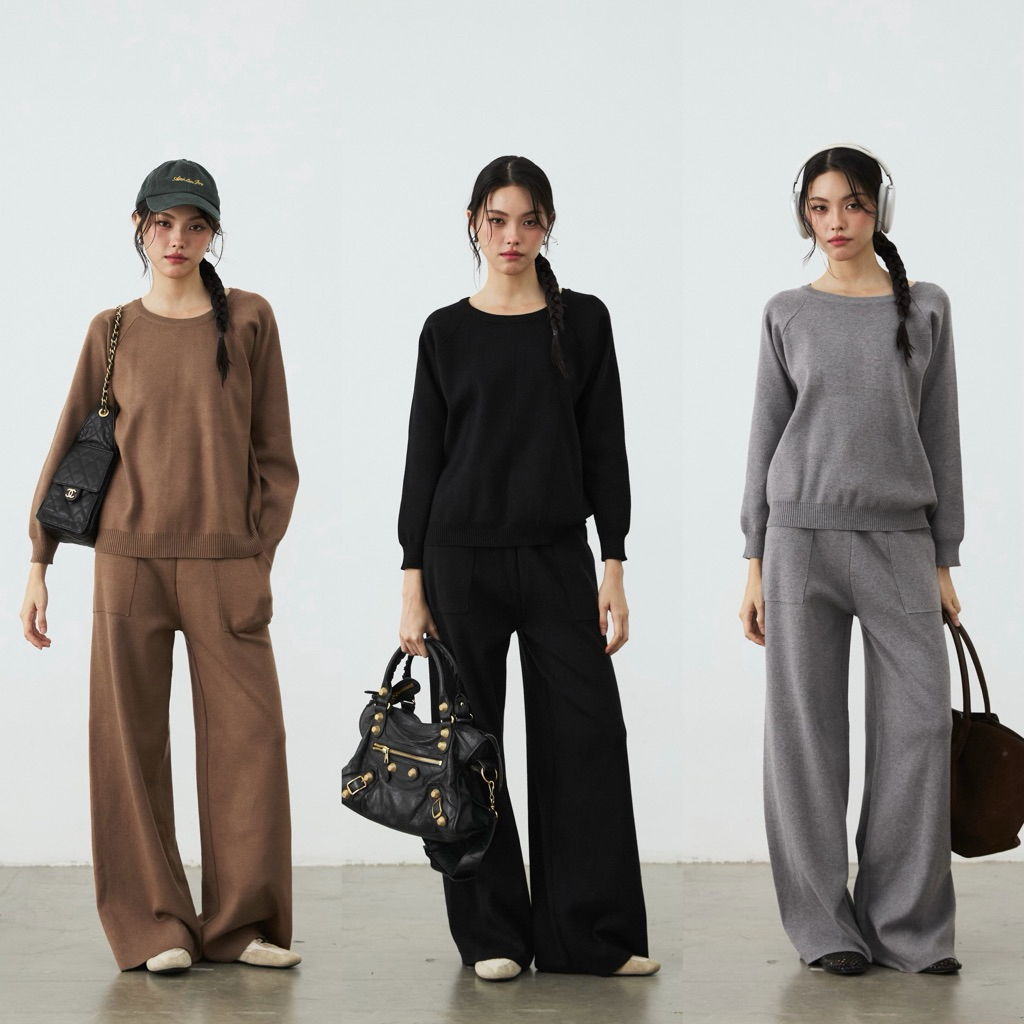 MALIMAYS - Quin Airport Set ชุดเซ็ตไหมพรมขึ้นเครื่อง