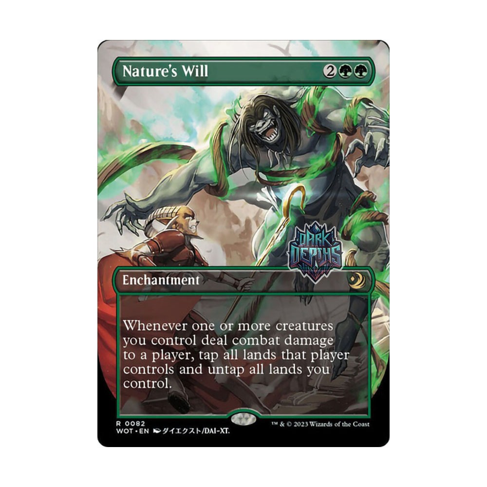 [MTG] Nature's Will (#082) (Borderless) [WOT] [GREEN] [ENCHANTMENT] [R] - Magic the Gathering SINGLES
