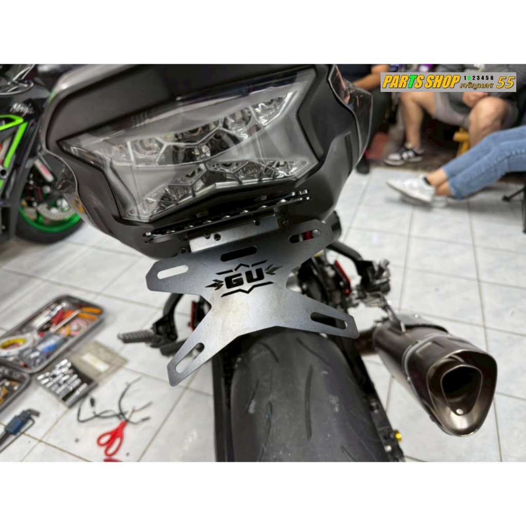 ท้ายสั้น Z900 [ แบบแม่เหล็กพับได้ ] แบรนด์ [ Gu Superbike ]