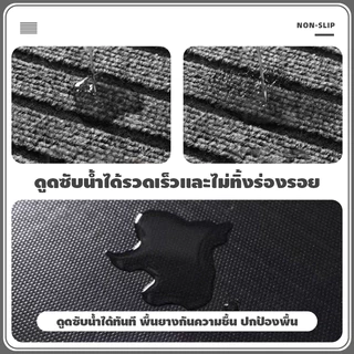 เสื่อครัวพีวีซีกันลื่น เสื่อปูพื้นกันฝุ่น ดูดซับน้ำได้ดี ทำความสะอาดง่าย เสื่อไนลอนตัดปรับขนาดได้