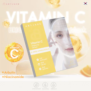 AMY JANE Vitamin C Brightening Gel Mask เจลมาส์กหน้าวิตามินซี บำรุงผิวดูกระจ่างใส ลดเลือนรอยสิว ดูแลผิวหมองคล้ำ