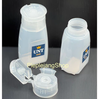 ขวดซอส ขวดบีบนมข้น ขวดใส่น้ำเชื่อม ฝาเปิด-ปิด คว่ำได้ 200ml UNT *ผลิตในไทย ปลอดภัยกับอาหาร*