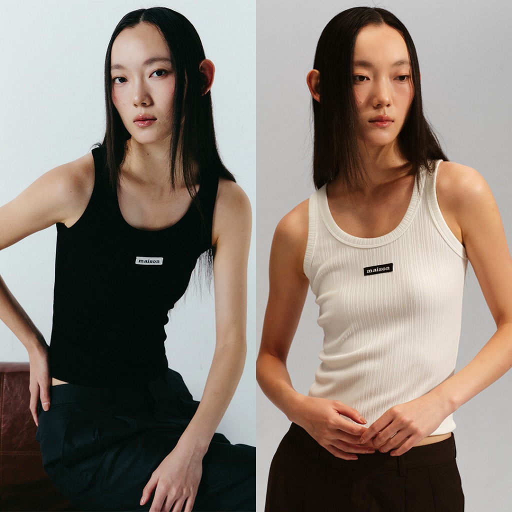 maison KEEPS | Zen Woven Patch Tank | เสื้อกล้าม เสื้อเบสิค ปักโลโก้