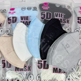 🔥แมส 5D 🔥 10ชิ้น เเมส หน้ากากอนามัย 5D เเมสผู้ใหญ่ หน้าเรียว พร้อมส่ง หน้ากากอนามัย