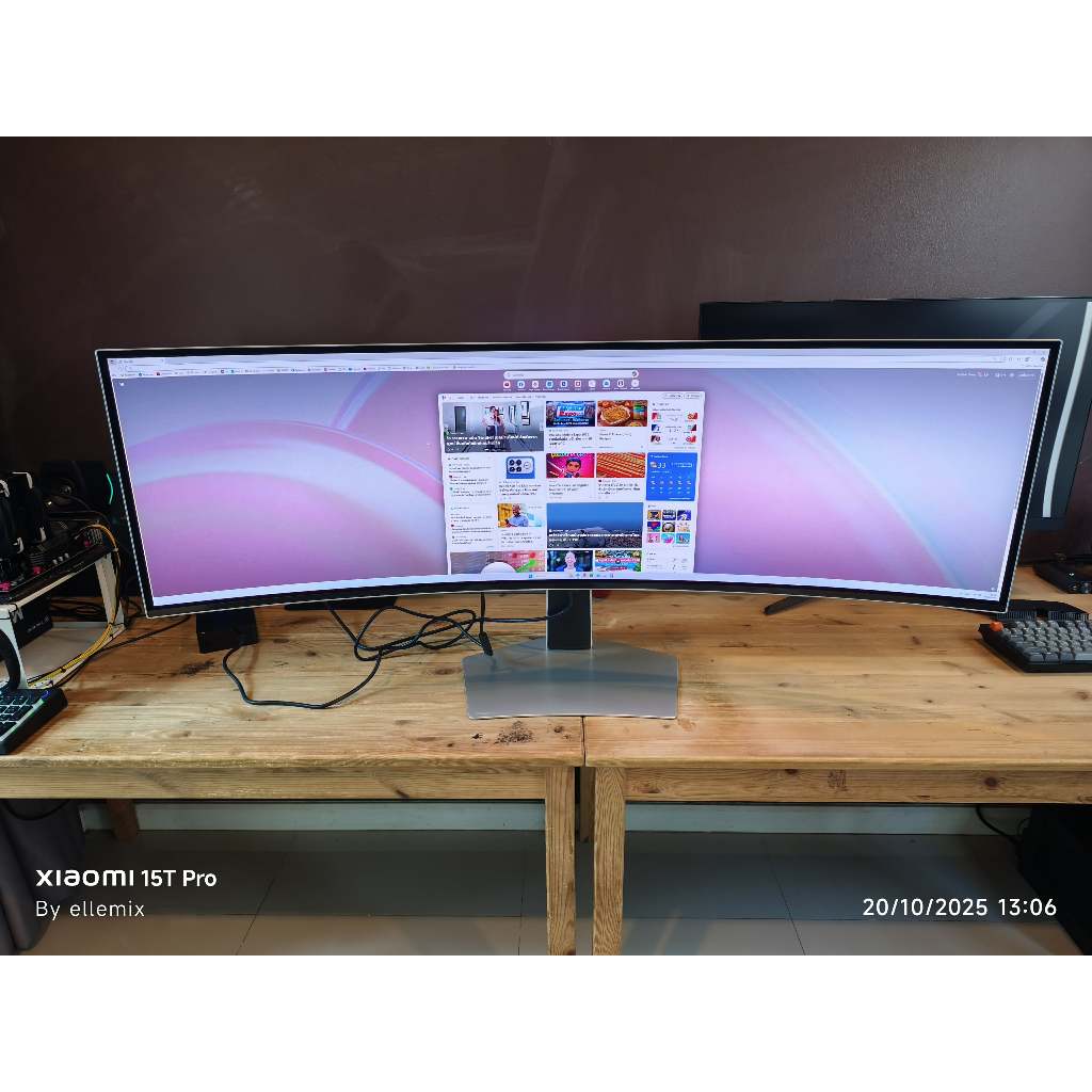 MONITOR (จอมอนิเตอร์) SAMSUNG ODYSSEY OLED G9 LS49CG934SEXXT - 49 INCH OLED 2K 240Hz CURVED FREESYNC