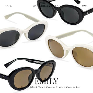 CLAIRE : (EM) แว่นกันแดดรุ่น Emily กันแดดเลนส์แท้ กันแดดUV400 | Sunglasses