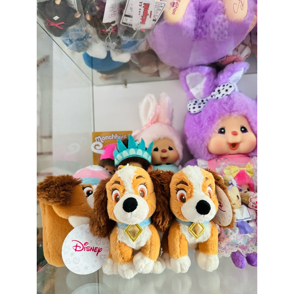 (ของแท้💯)💟 พร้อมส่ง 💟  Lady and Tramp พวงกุญแจสุดคิ้ว 🧸🎀