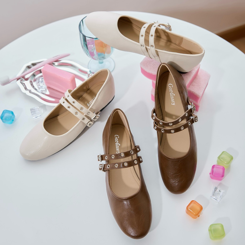 Gordinary Murphy แมรี่เจนสายเจาะห่วงเงิน (7862-68) Size 36-40