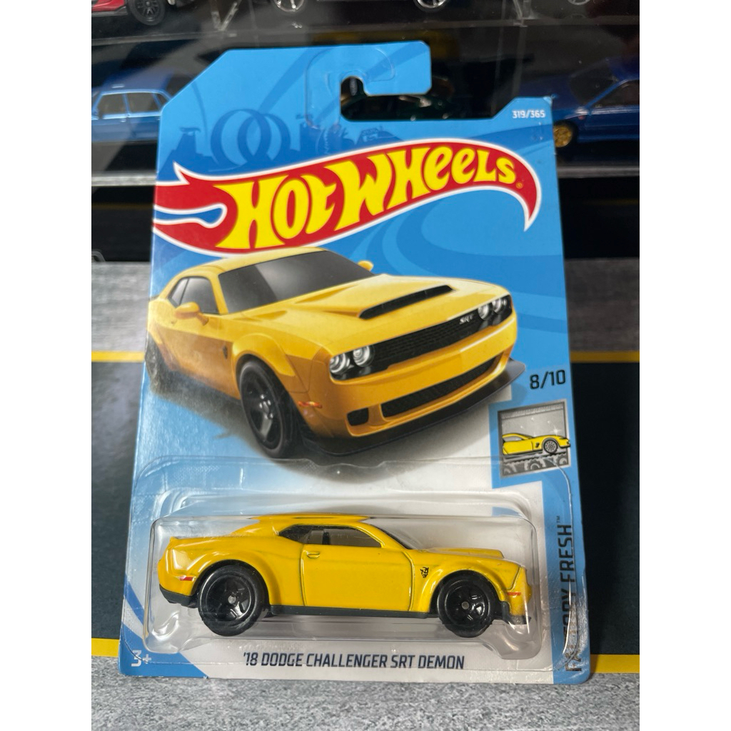 Hot Wheels 18 DODGE CHALLENGER SRT DEMON🟡