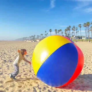 【ลูกบอลชายหาดยักษ์】PVC หนา วอลเลย์บอลน้ำ ขนาด 60-200cm ทนทานสูง ใช้ในโรงเรียน/ค่าย/กิจกรรมกลุ่ม