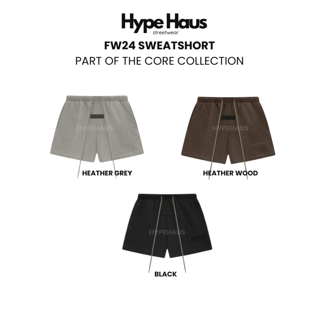 [แท้✅ พร้อมส่ง]  Essentials FW24 Sweatshort (โลโก้ยาง)