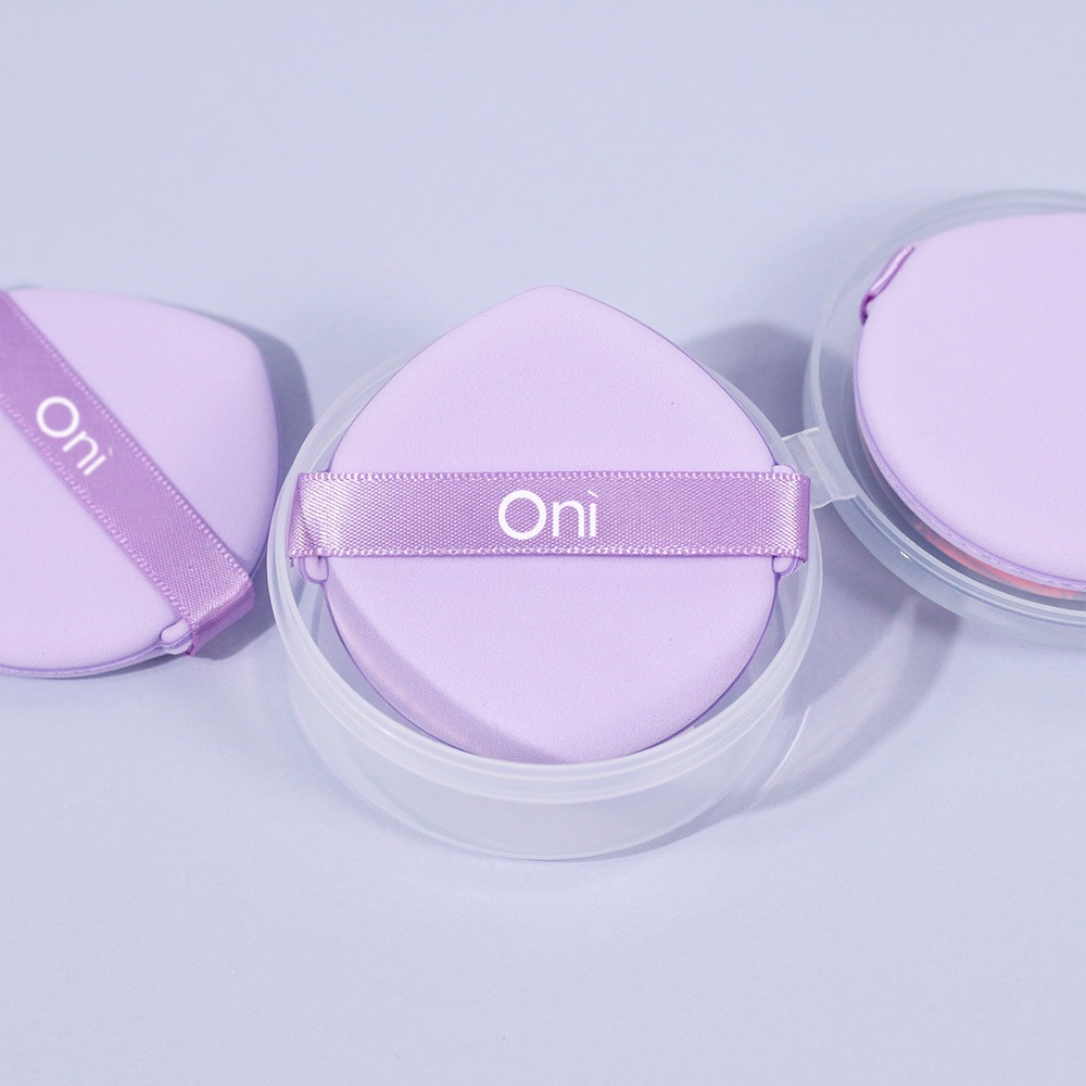 Oni Double-Faced Foundation Puff # Lavender Purple (3 pcs )