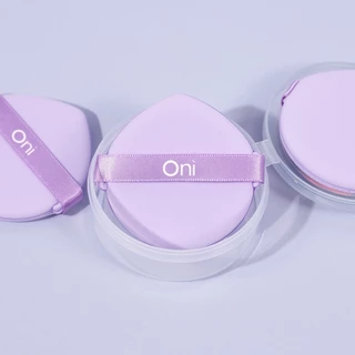 Oni Double-Faced Foundation Puff # Lavender Purple (3 pcs )