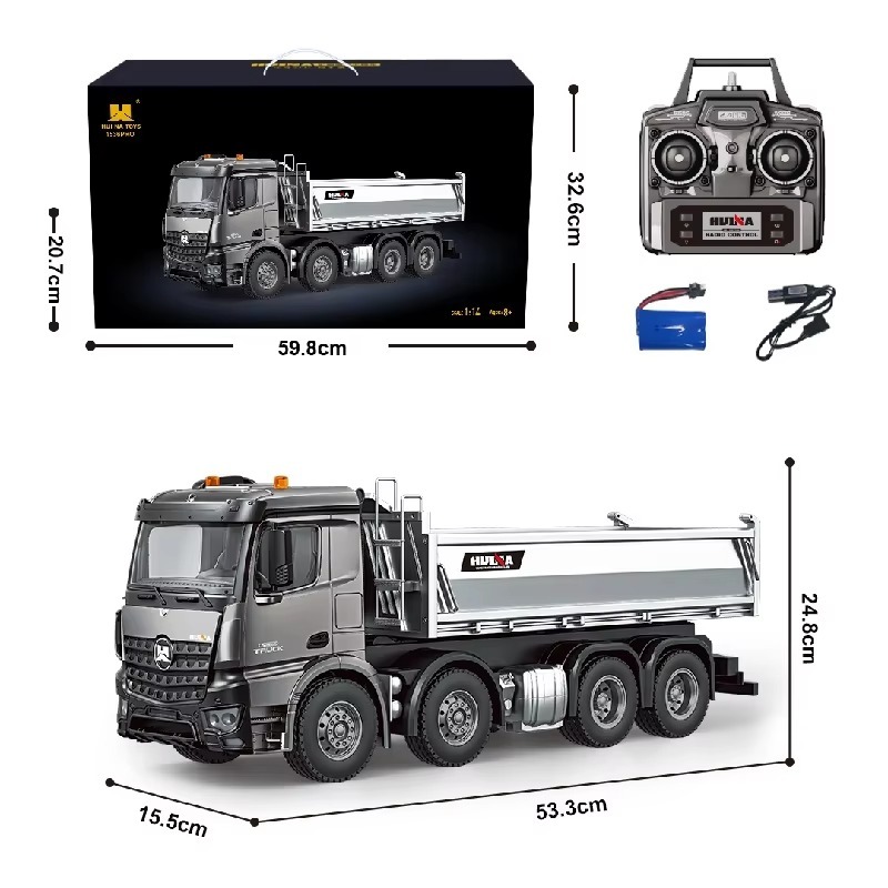 รถบังคับ HUINA 1536 PRO 1:14 DUMP TRUCK 2025 MODEL 2.4GHz