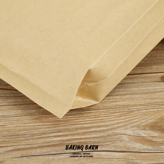 Baking barn (100 ชิ้น/แพ็ค) ถุงกระดาษขยายข้าง ซองขนม ถุงกระดาษคราฟท์สีน้ำตาล Paper bags