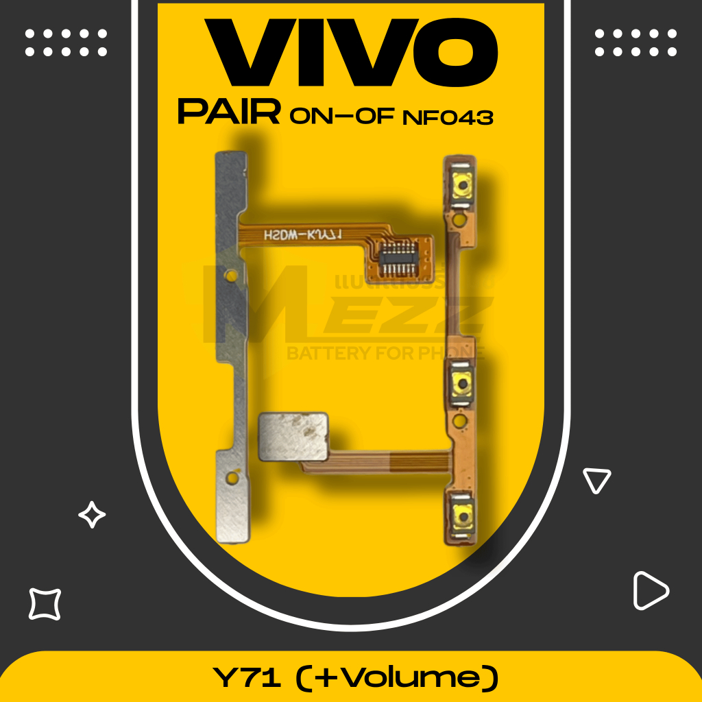 แพรสวิตช์on-off วีโว่ VIVO Y71 (+Volume)