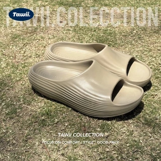 Tawii. รองเท้าแตะ EVA นุ่มสบาย ลื่นด้านล่างหนา รองเท้าแตะเพศฟรี รองเท้าชายหาด กิจกรรมกลางแจ้ง 3 สี