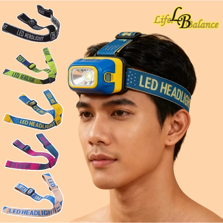 สายรัดไฟหน้าแบบหนา แถบยางยืดปรับขนาดได้ อุปกรณ์ยึดไฟหน้าแบบยืดหยุ่นที่หัว แข็งแรง