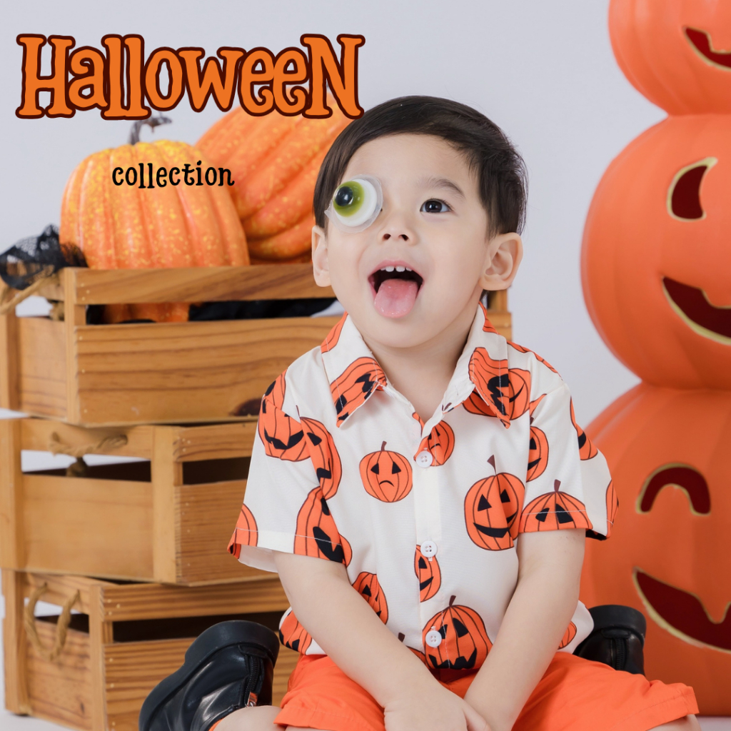 Babyhip ฮาโลวีน ชุดแฟชั่นเด็กผู้ชาย ชุดเซตเสื้อ กางเกง HALLOWEEN COLLECTION