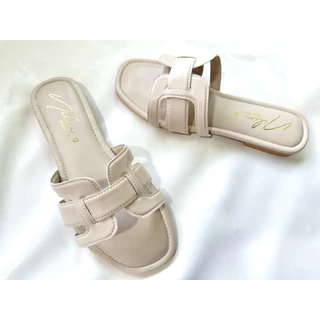 รองเท้าไซส์ใหญ่36-45⚡️🤎รองเท้าแตะหน้าH รุ่นใหม่หนังนิ่มส้นแบน สวยมาก🤩 ❌เท้าอูมแนะนำบวกไซส์ด้วยนะคะ❌พร้อมส่งทุกวันเลยจ้า🚚