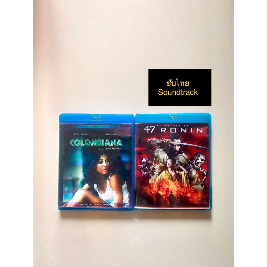 Columbiana นางฟ้าระห่ำเดือด 47 Ronin ศึกนินจา คีอานู รีฟ sound track แผ่นบลูเรย์ Blu ray BD หนังดัง 