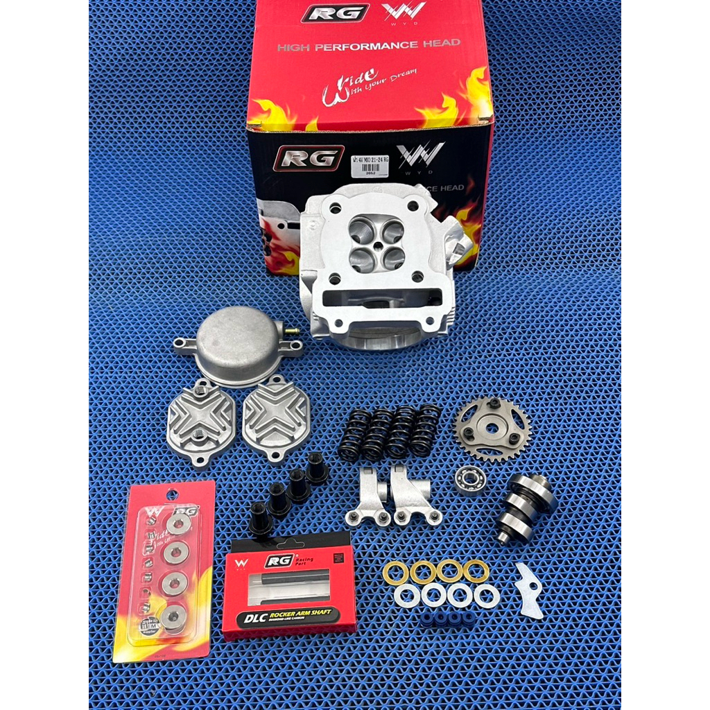 ฝาสูบRG-mio/4วาล์ว21-24ฝาสูบRGใส่ลูก62ขึ้นถึง66มิลฝาสูบยังไม่เซ็ทหลังวาวยังไม่ขยายเบ้าฝาสูบ