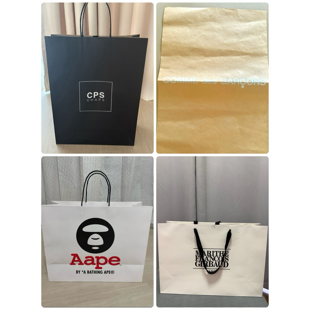 ถุงกระดาษ Aape/Comme/CPS/Marithe แท้📌สภาพใหม่ ไม่มีตำหนิ