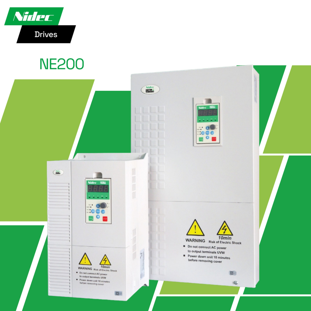 Nidec Drive NE200-4T0015G/0022PB Inverter 380-480V 3PH 4/6A 1.5/2.2KW