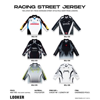 LOOKER RACING STREET JERSEY เสื้อโปโลแขนยาว
