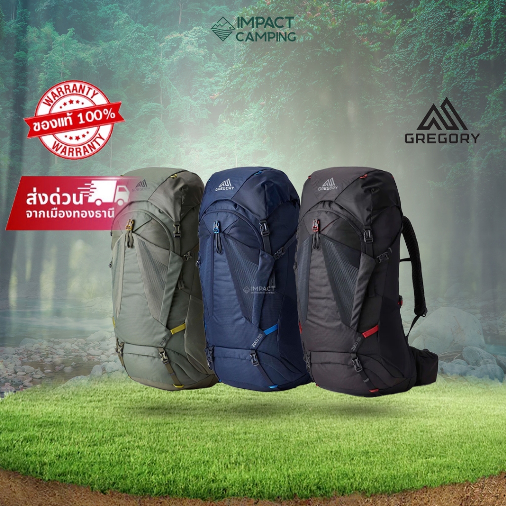 Gregory Zulu 55 กระเป๋าเป้เดินป่า ผู้ชาย 55 ลิตร