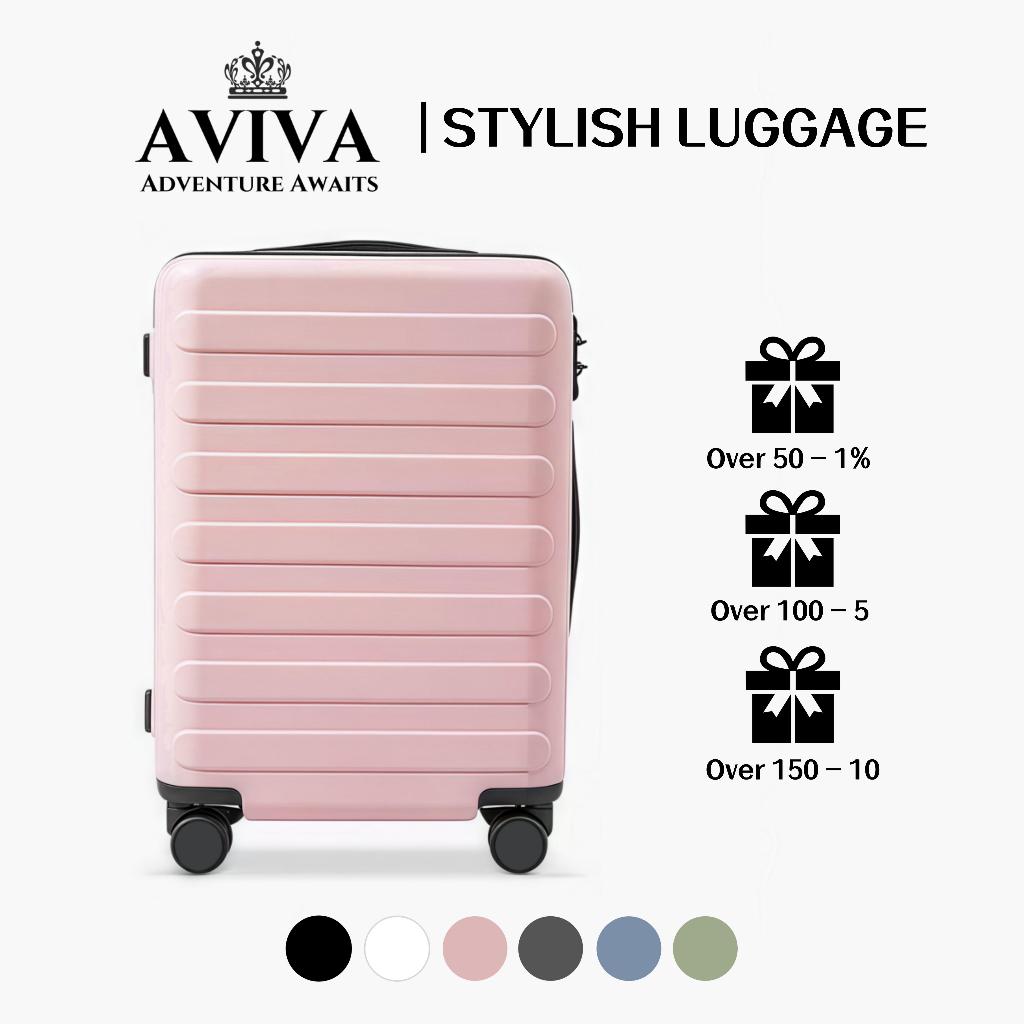 กระเป๋าเดินทาง AVIVA คุณภาพสูง ขนาด 20/24/28 นิ้ว กระเป๋าเดินทาง ทนทาน มาพร้อมล้อเลื่อนเงียบ