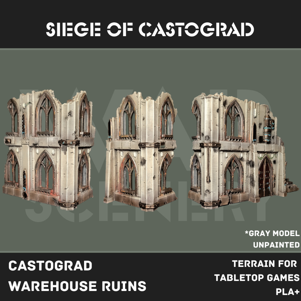 Castograd Warehouse Ruins – Terrain for Tabletop War Game ราคา ถูกที่สุด ดีลบีเคเค แกลเลอรีภาพที่ 2