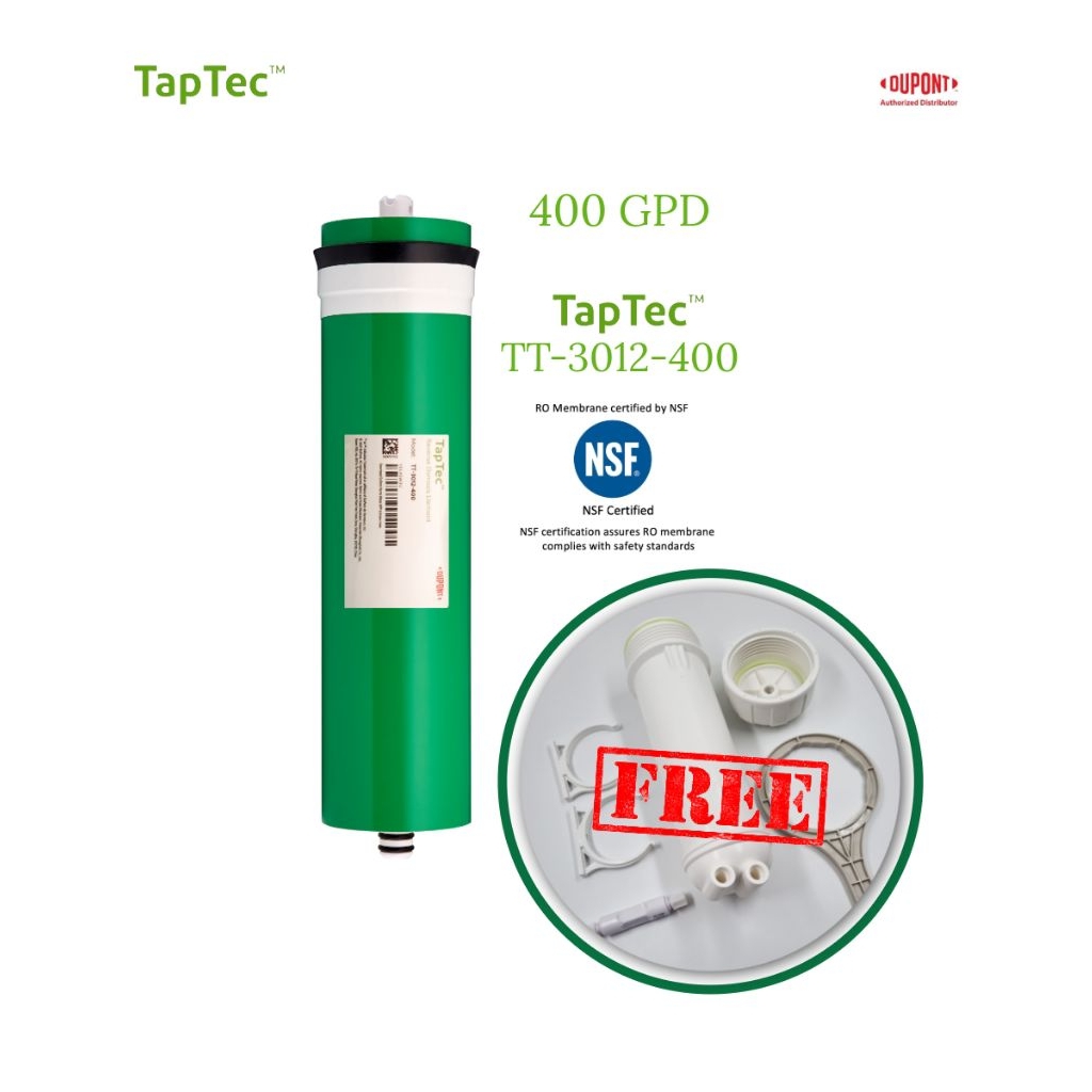 DuPont ™  TapTec ™  TT-3012-400 Membrane Element ไส้กรองน้ำดื่ม RO เมมเบรน 400 GDP สำหรับเครื่องกรองน้ำดื่มหลายขั้นตอน