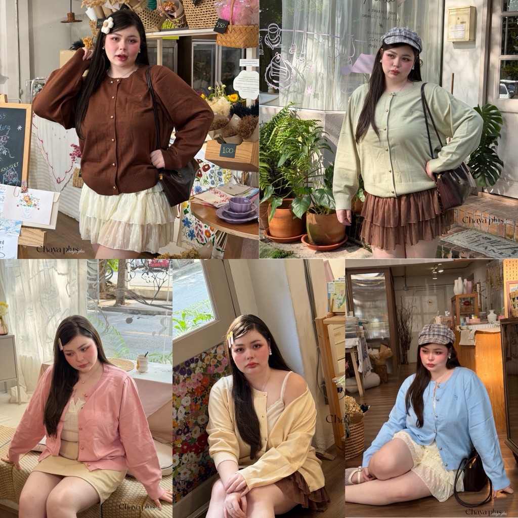 Chubby Supi - 🌟LINDA CARDIGAN🌟 เสื้อคาร์ดิแกนสาวอวบอ้วน (lin)